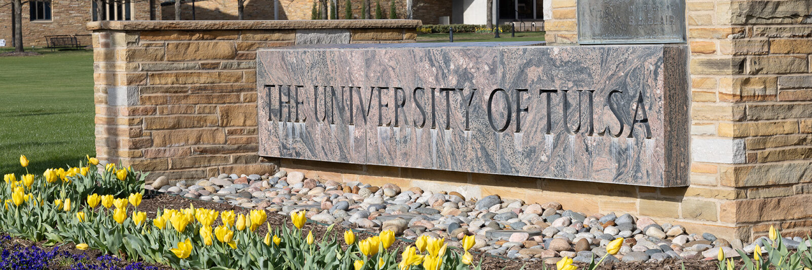 Home-2 The University of Tulsa sign outside campus entry